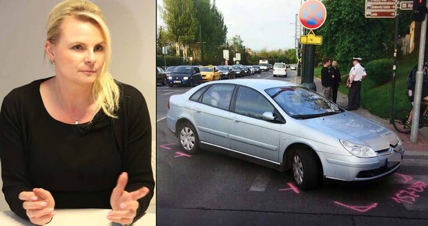 Auto jako zbraň. Blondýna z ministerstva za najetí do policisty trestu neunikla