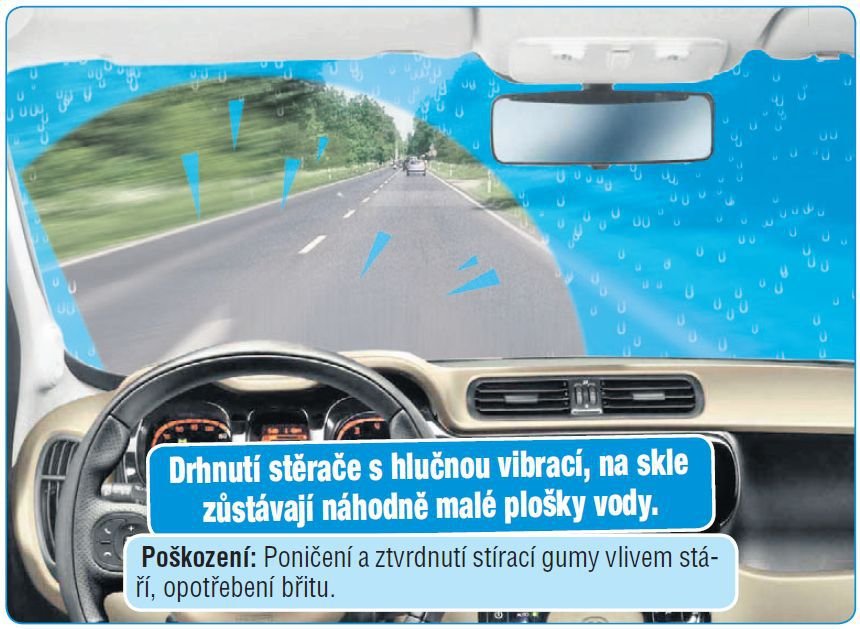 Rady, jak poznat zničené stěrače