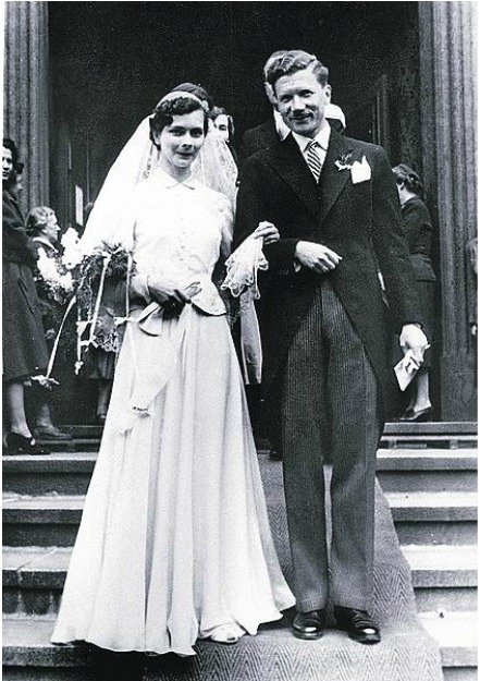 Svatba s Alžbětou Hrubou z Jelení v květnu 1955.