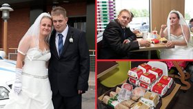 Hodně "tučná" svatba: Hostina ve fastfoodu je stála jen 4500 Kč!