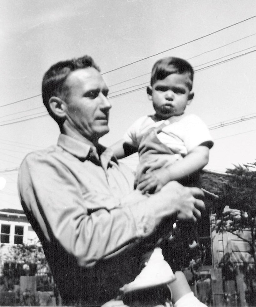 Otec Paul Jobs se Stevem, 1956