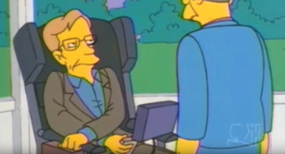 Steven Hawking se objevil v Simpsonových.