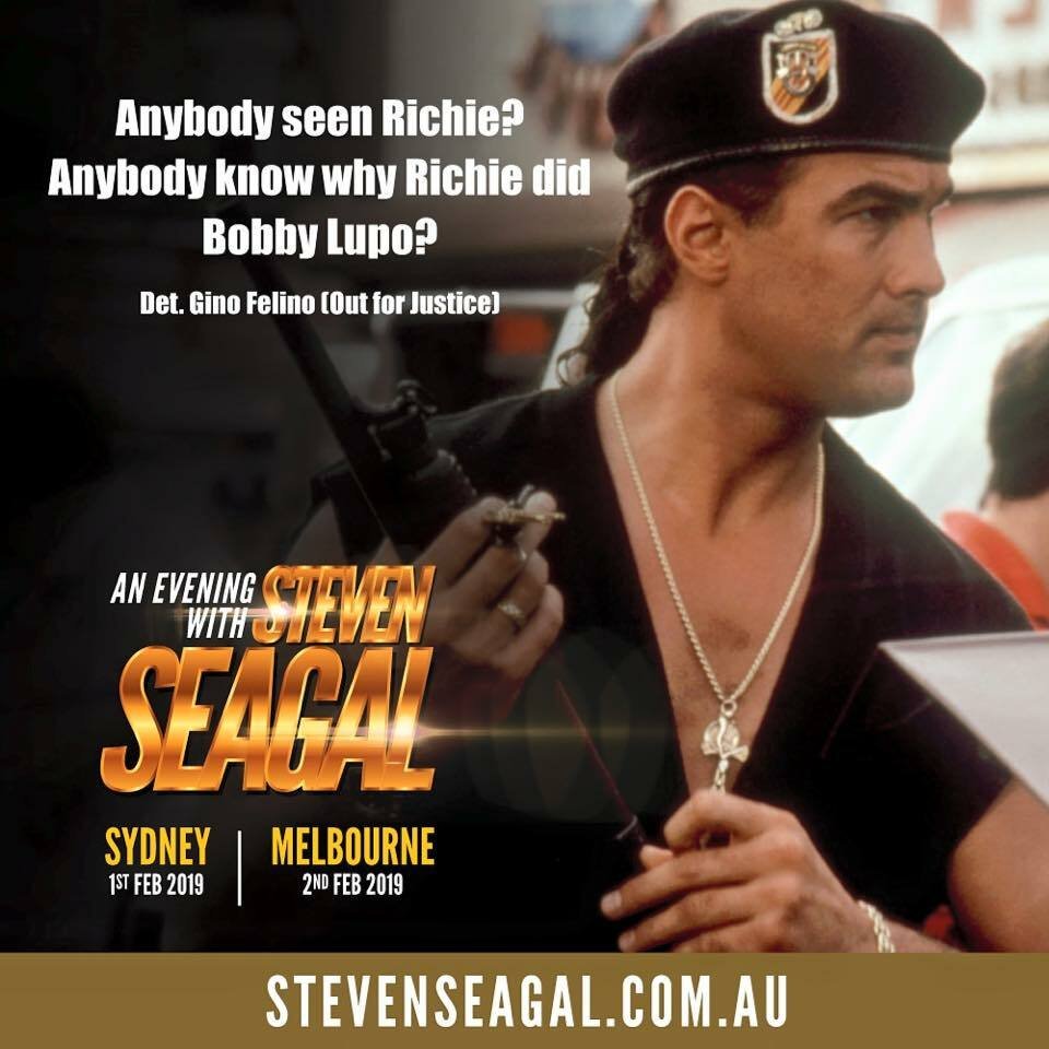 Akční hvězda 90. let Steven Seagal.