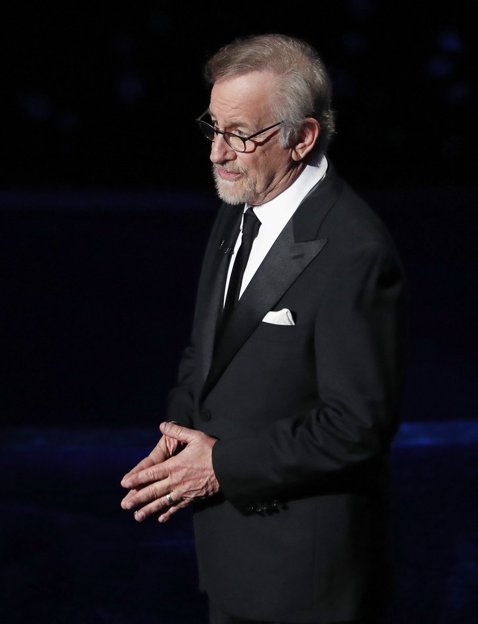 Steven Spielberg na předávání Oscarů v roce 2020