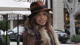 Dáma s hranostajem? Ne, rocker Steven Tyler!