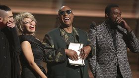 Stevie Wonder pobavil všechny na předávání hudebních cen Grammy.