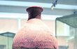 Terakotová zásobnice. Pochází z Indie, je vůbec poprvé vystavena. Prezentuje harappskou civilizaci, z druhé poloviny 3. tisíciletí př. n. l. Je zdobena malovanými vlysy – buvoly, křepelkami, listy posvátné smokvoně obrovské.