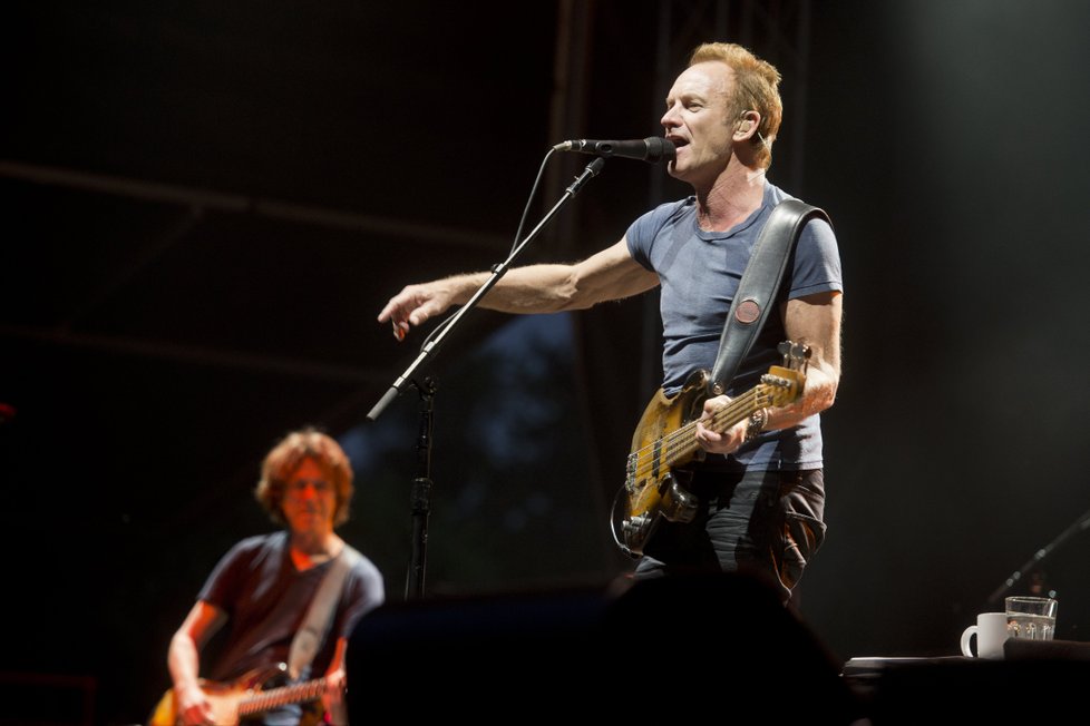 Zpěvák Sting vystoupil na festivalu Metronome.