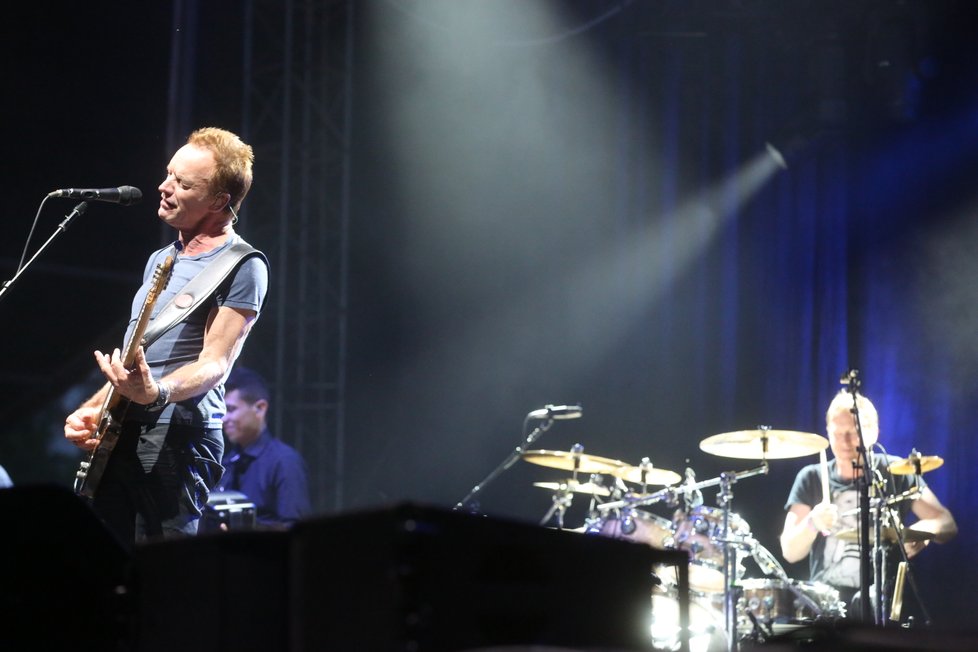 Zpěvák Sting vystoupil na festivalu Metronome.