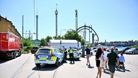 V zábavním parku ve Stockholmu spadl vozík horské dráhy. Při nehodě zemřel jeden člověk. (25. června 2023)