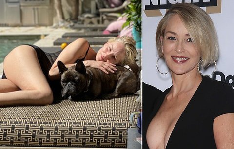 Věčně mladá Sharon Stoneová: U bazénu odhalila svou pověstnou část těla!