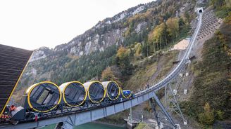 Švýcarští inženýři posunuli hranice možného, vytvořili nejstrmější lanovku na světě