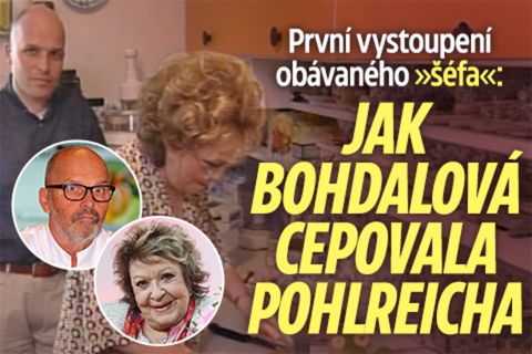 První vystoupení »šéfa«: Jak Bohdalová cepovala Pohlreicha