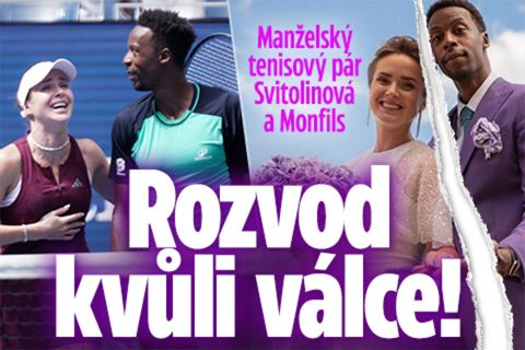 Tenisový pár Svitolinová a Monfils: Rozvod kvůli válce!