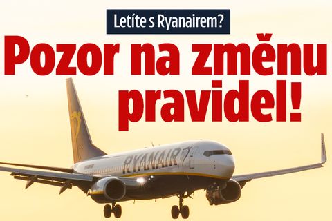 Letíte s Ryanairem? Pozor na změnu pravidel