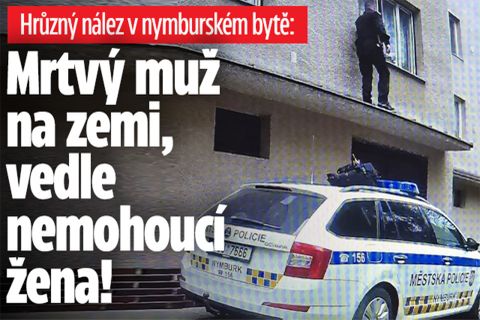 Hrůzný nález v nymburském bytě: Mrtvý muž a nemohoucí žena