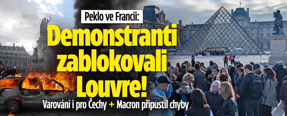 Demonstranti zablokovali Louvre! Varování i pro Čechy