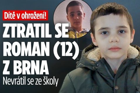 Dítě v ohrožení! Ztratil se Roman (12) z Brna