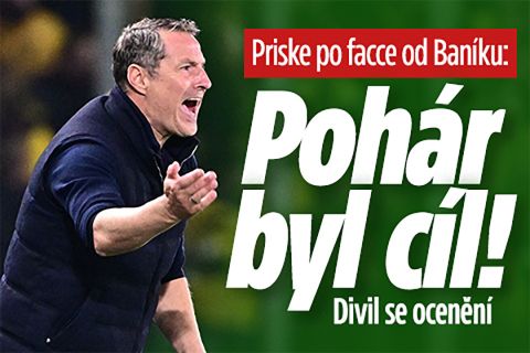 Priske po facce od Baníku: Pohár byl cíl! Divil se ocenění