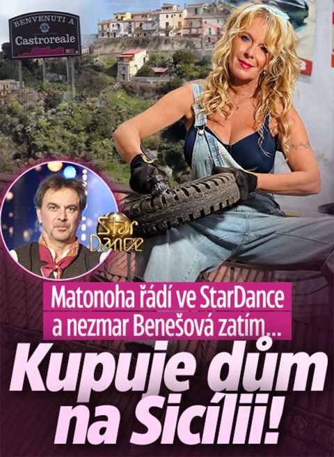 Lucie Benešová má další projekt: Kupuje dům na Sicílii