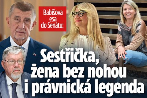 Babišova esa do Senátu: Sestřička i žena bez nohou