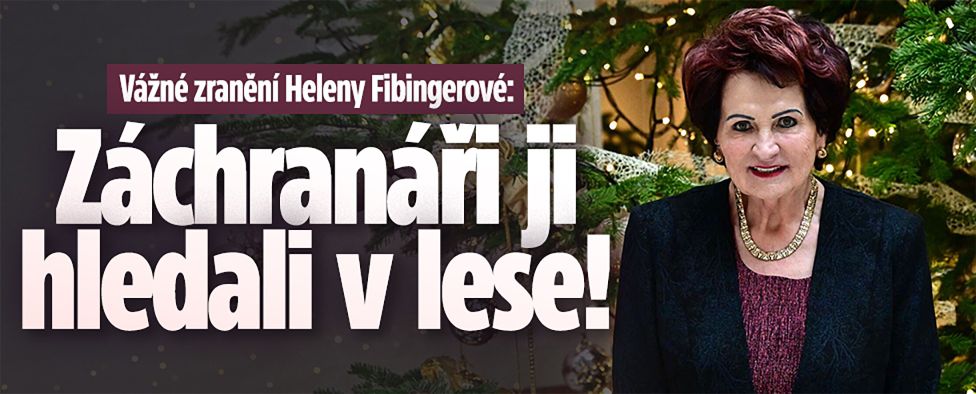 Vážné zranění Fibingerové: Záchranáři ji hledali v lese