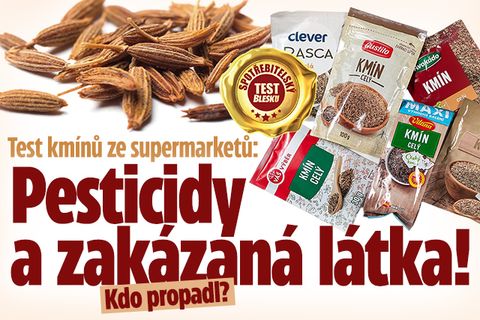 Test kmínu ze supermarketů: Pesticidy a zakázaná látka!