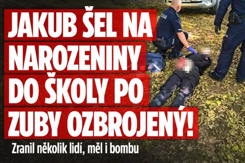 Jakub se vydal do školy ozbrojený: Zranil několik lidí