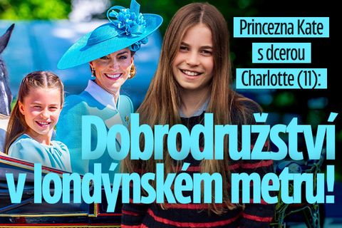 Princezna Kate s dcerou Charlotte (11): Dobrodružství v londýnském metru!