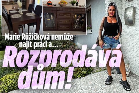 Žena kouče Růžičky nemůže najít práci a... Rozprodává dům