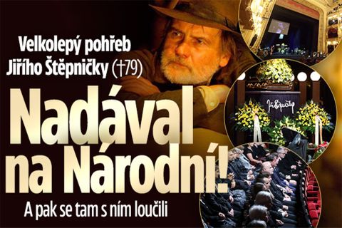 Velkolepý pohřeb Jiřího Štěpničky (†79): Nadával na Národní! A pak se tam s ním loučili...