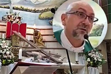 Kněze při mši zabil obří kříž: Z posledních slov mrazí