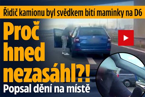 Řidič kamionu svědkem bití maminky: Proč hned nezasáhl?!