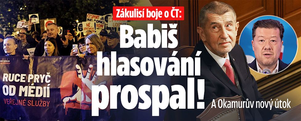 Zákulisí boje o ČT: Babiš hlasování prospal!