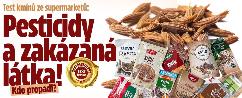 Test kmínu ze supermarketů: Pesticidy a zakázaná látka!