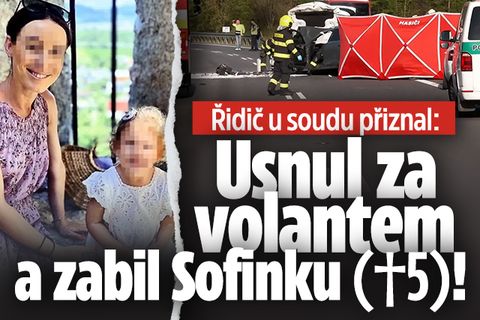 Řidič při nehodě zabil Sofinku (†5): Usnul jsem, přiznal