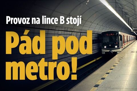Provoz na lince B stojí: Pád pod metro!