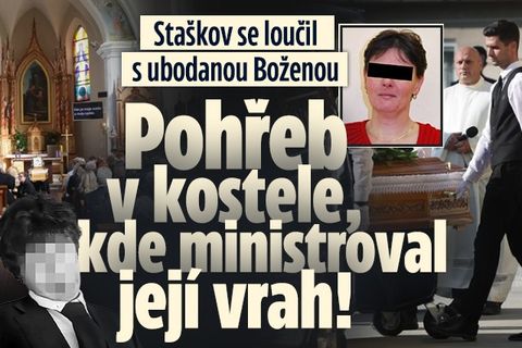 Pohřeb ubodané Boženy: V kostele, kde ministroval její vrah!
