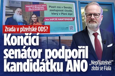 Senátor za ODS podpořil kandidátku ANO: Fiala se zlobí