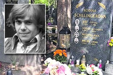 Znesvěcené místo posledního odpočinku Jiřího Schelingera: Na jeho hrobě řádili zloději!