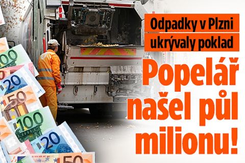 Popelář našel půl milonu! Odpadky v Plzni ukrývaly poklad