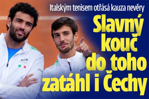 Italským tenisem otřásá nevěra: Kouč do toho zatáhl i Čechy