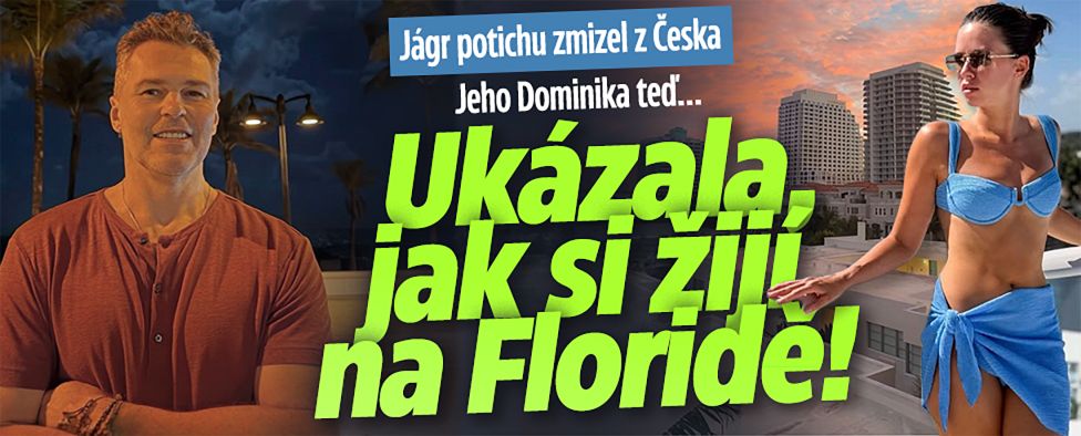 Jágr zmizel z Česka. Jeho Dominika ukázala život na Floridě