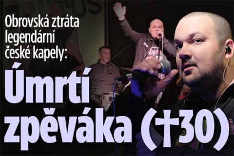 Obrovská ztráta legendární české kapely Brutus: Úmrtí zpěváka (†30)