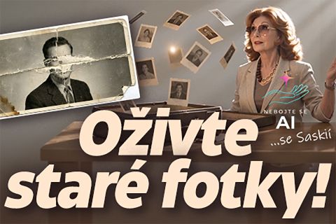 Nebojte se AI se Saskií: Oživte staré fotky!