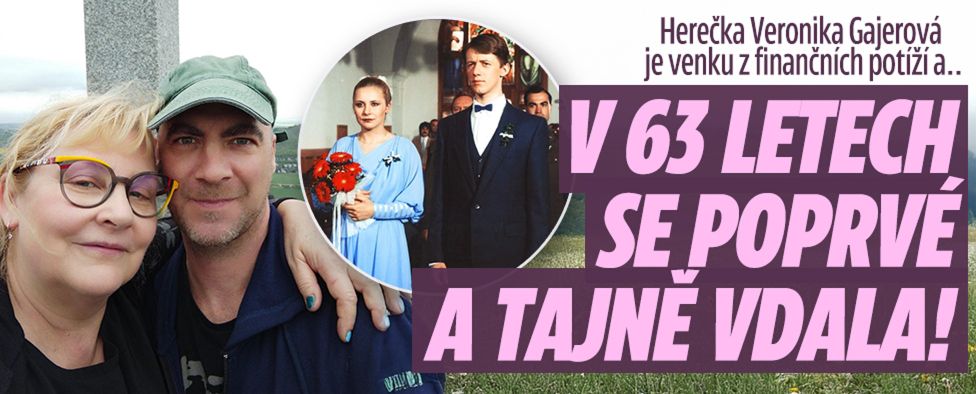 Gajerová (63) po finančních potížích: Tajná svatba