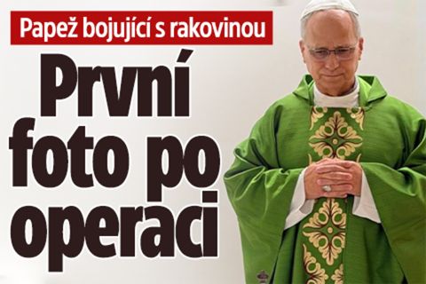 Papež po odstranění části plíce kvůli rakovině