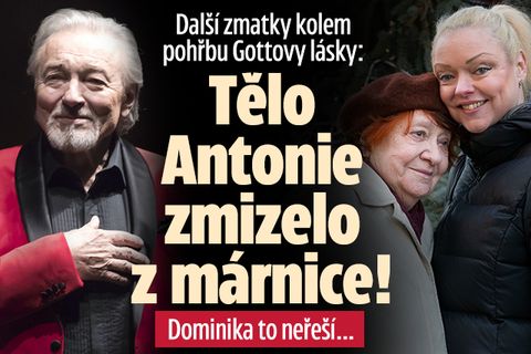 Další zmatky kolem Gottovy lásky: Tělo zmizelo z márnice