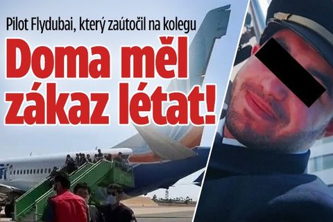 Pilot Flydubai, co zaútočil na kolegu: Doma měl zákaz létat!