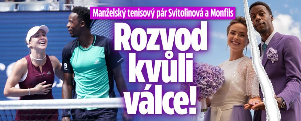 Tenisový pár Svitolinová a Monfils: Rozvod kvůli válce!